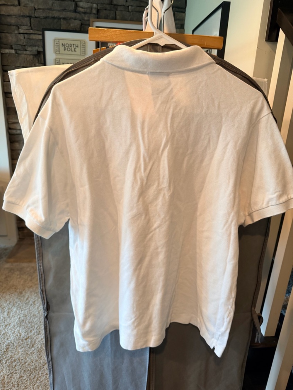 Lacoste White Polo with Green Embroidered Crocodile - Picture 2 of 3